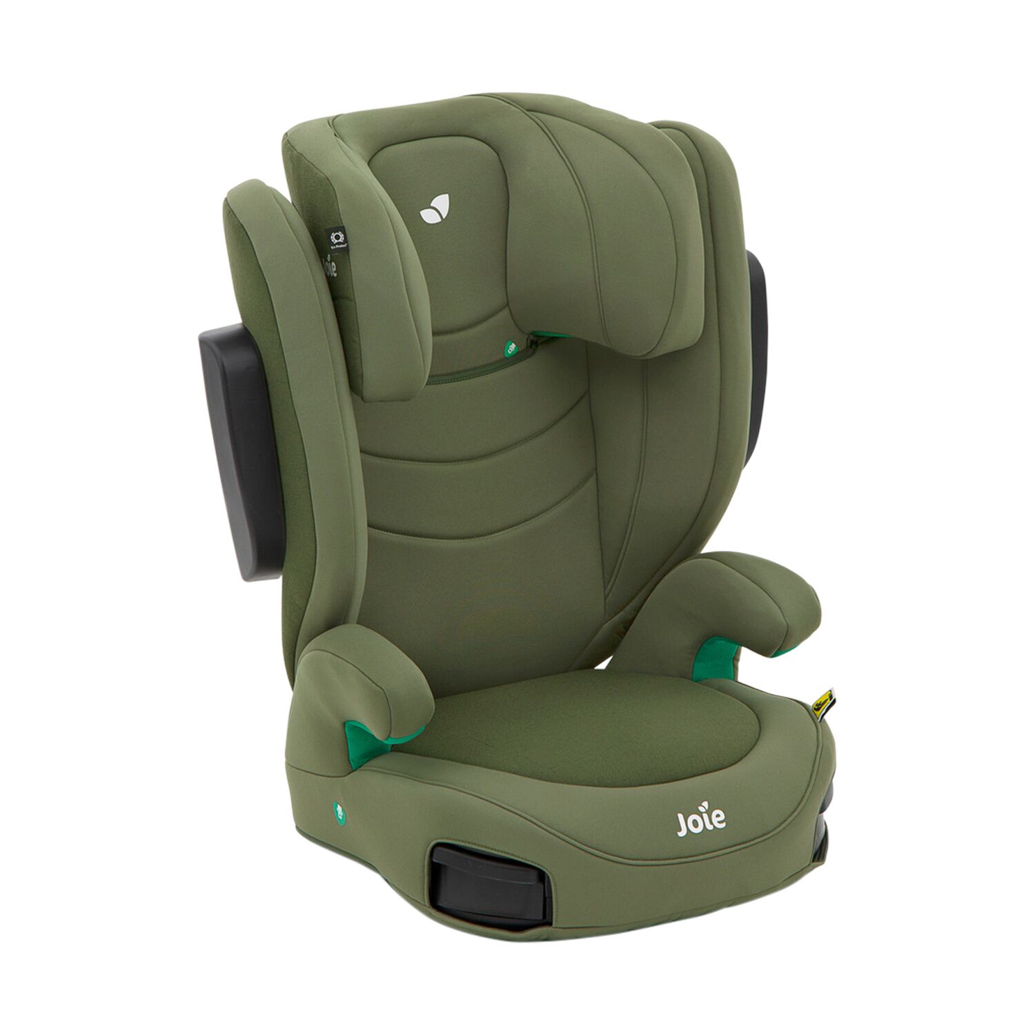 Joie I-Trillo LX Joie I-Trillo LX autostoeltje in Moss, met zijwaartse bescherming en verstelbare hoofdsteun, ontworpen voor veilige en comfortabele autoritten voor kinderen in groep 2/3.