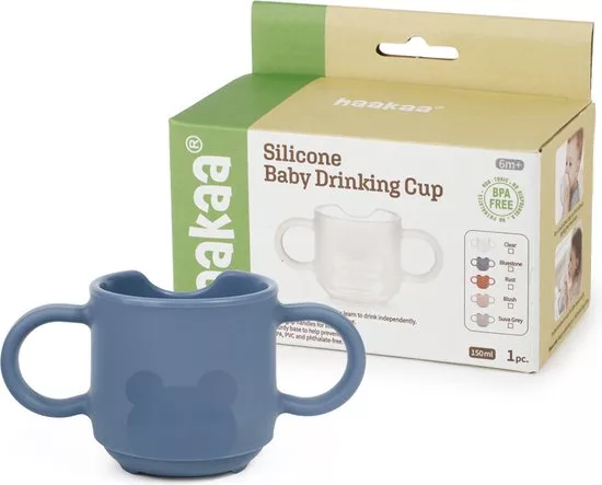 Haakaa open beker Haakaa open beker – een duurzame, kindvriendelijke beker zonder tuit of deksel, ontworpen voor een natuurlijke drinkervaring en ideaal voor het stimuleren van zelfstandig drinken.